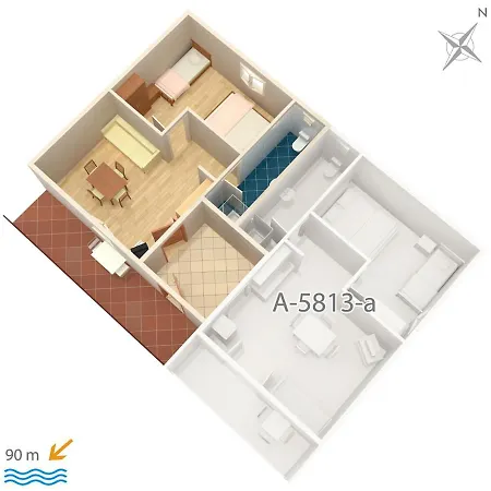 Apartmán By The Sea Privlaka, Zadar - 5813